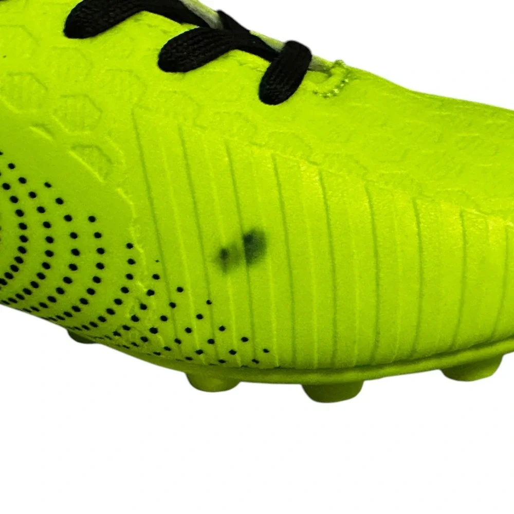 Zentic Soccer Cleats Outdoor Training Neon‎ Green Black Shoes Size 4.5